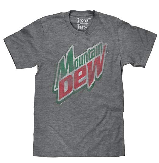 Mt. Dew Logo - Amazon.com: Tee Luv Mountain Dew Shirt - Distressed Mt Dew Logo T ...