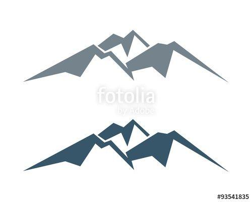 Mountain View Logo - natural mountain view logo template v.1 Stock image and royalty
