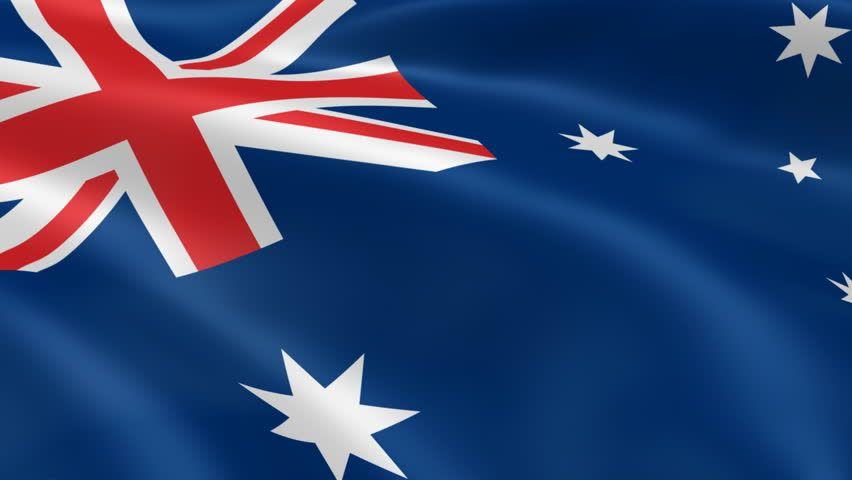 Australian Flag Logo - Australian Flag in the Wind. Stock Footage Video (100% Royalty-free ...