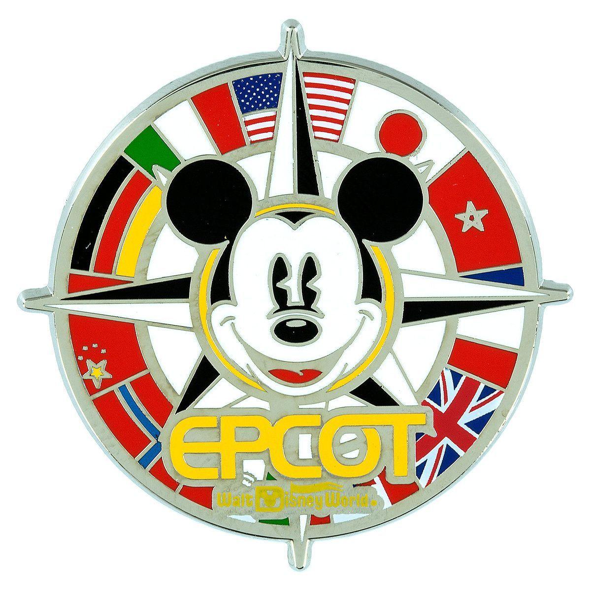Walt Disney World Epcot Logo - Mickey Mouse Compass Epcot Logo Pin Disney World. Wild About