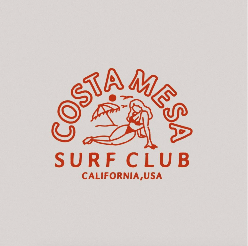 Surf Club Logo - Illustration for Costa mesa surf club. MARKS. Logo