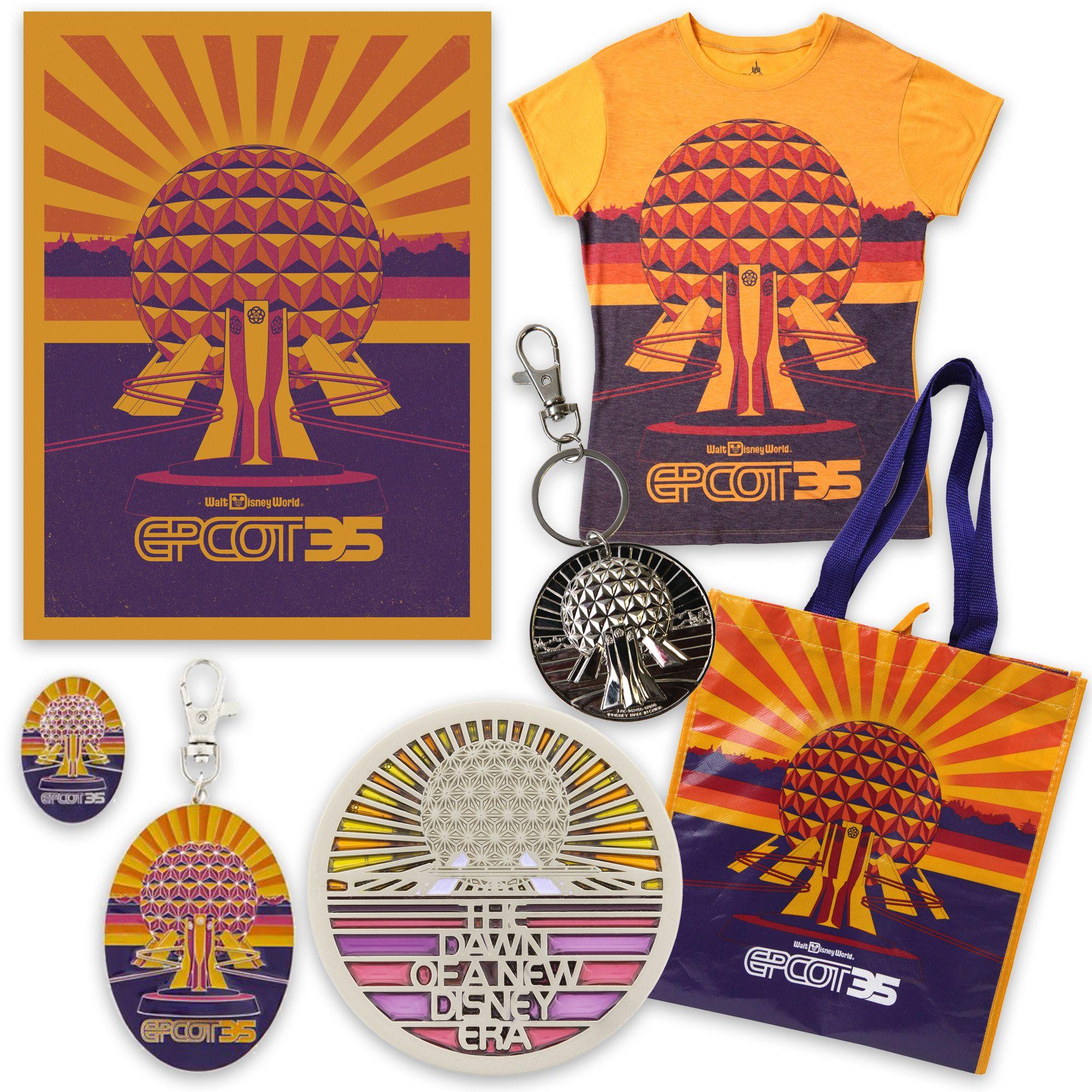 Walt Disney World Epcot Logo - Begin To Dream With Retro Inspired Merchandise For 35th Anniversary