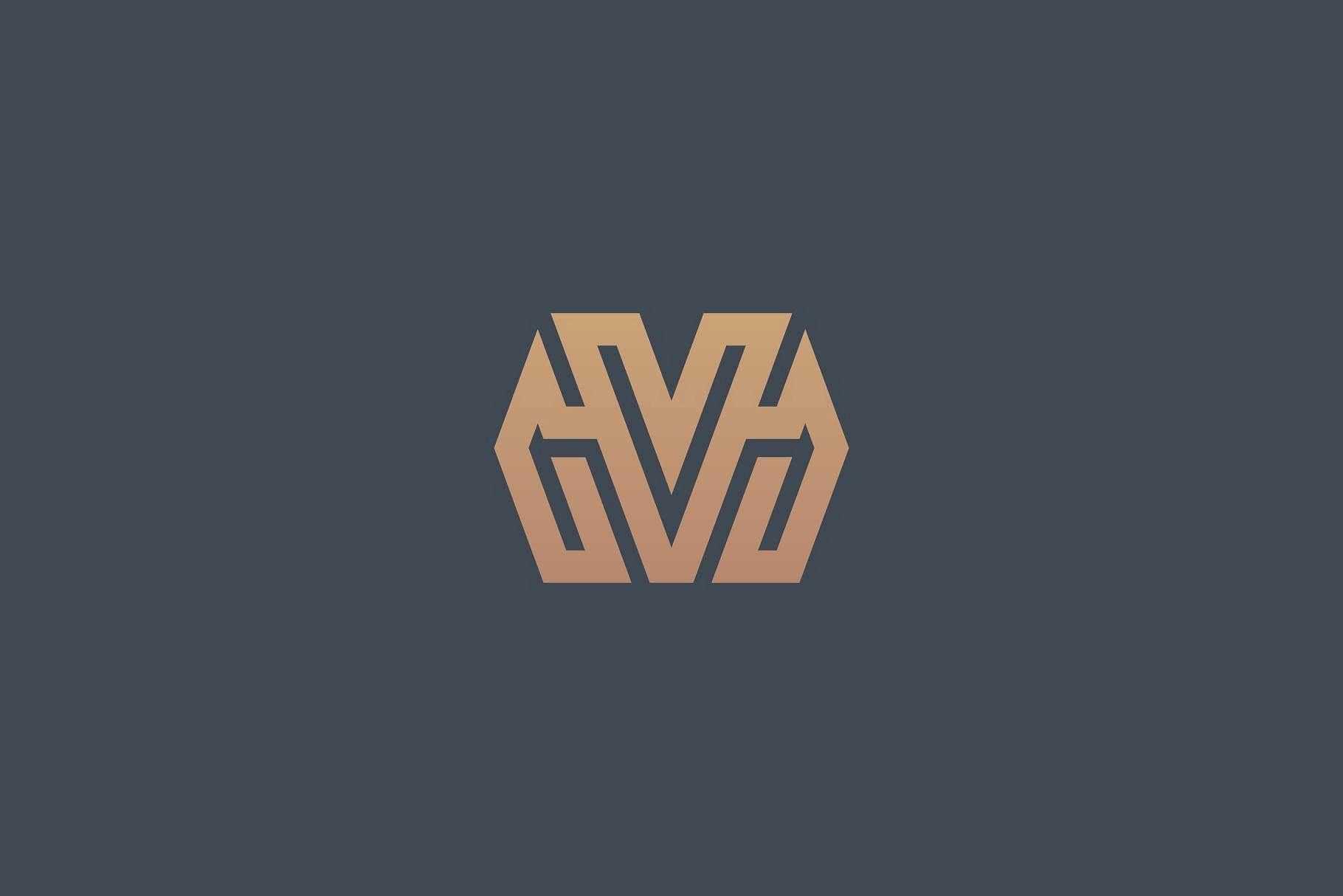 MV Logo - Premium Initial MV Logo ~ Logo Templates ~ Creative Market