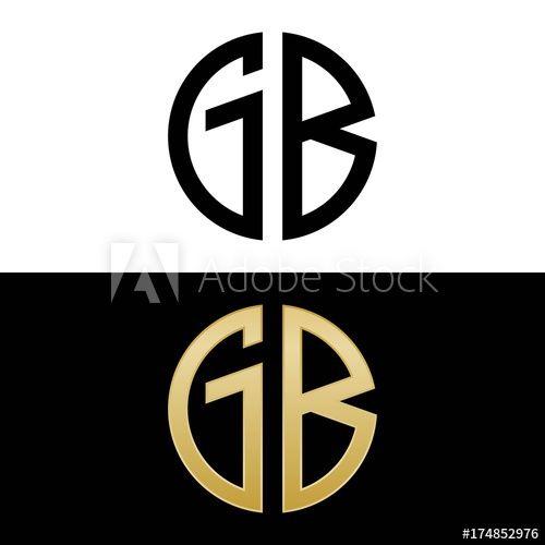 GB Logo - gb initial logo circle shape vector black and gold - Buy this stock ...