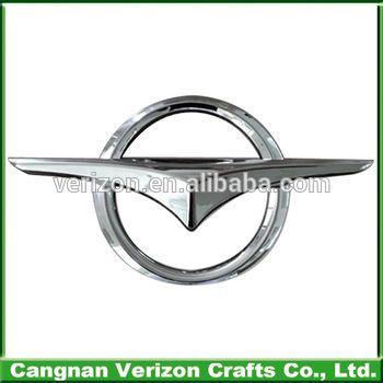 Verizv Car Logo - Round Car Emblem 3d Abs Chrome Car Logo Sticker For Car Brands - Buy ...