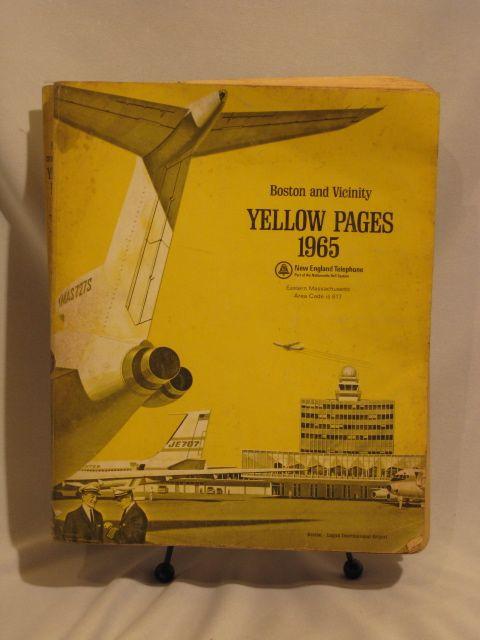 Vintage Yellow Pages Logo - 1965 Boston Yellow Pages Phone Book Directory