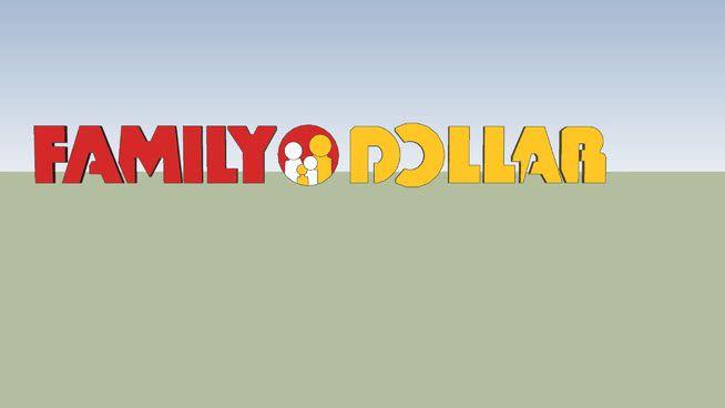Family Dollar Logo - Family Dollar Logo | 3D Warehouse