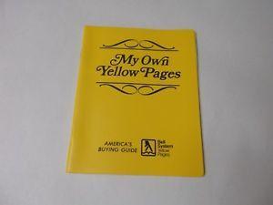 Vintage Yellow Pages Logo - Vintage Bell System Yellow Pages My Own Yellow Pages Address Book