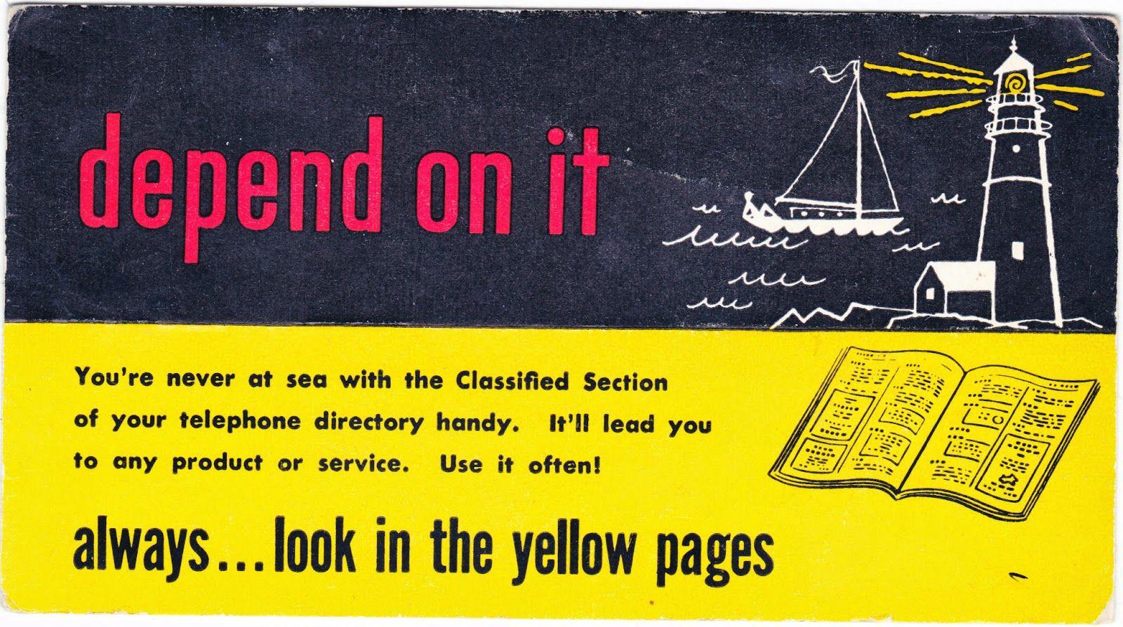 Vintage Yellow Pages Logo - Papergreat: A colorful trio of vintage ink blotters