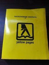 Vintage Yellow Pages Logo - Yellow Original Telephone Advertising