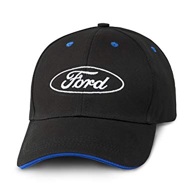 Black and Blue Oval Logo - Mustang Ford Oval Logo Blue Bill Insert Black Baseball