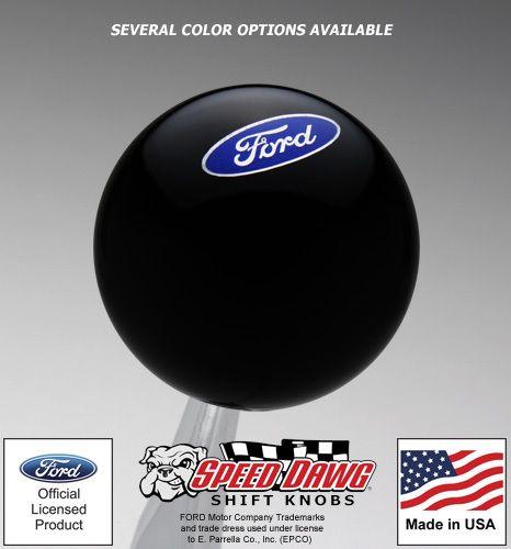 Black and Blue Oval Logo - Ford Oval Emblem Shift Knob