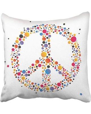 Red Yellow-Orange Dots Circle Logo - Check Out These Major Deals on ARTJIA Blue Symbol Peace Sign Red Dot ...