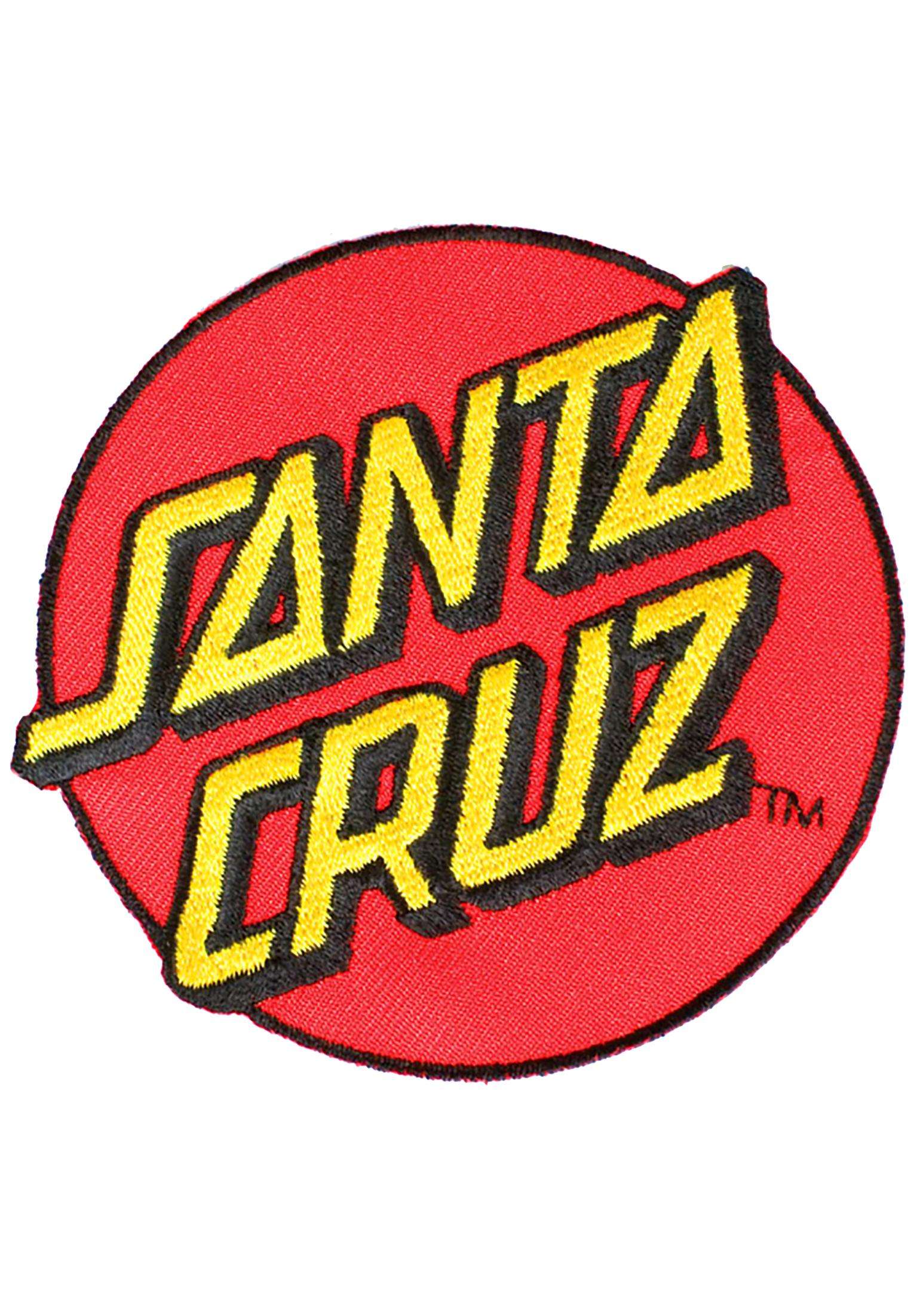 Red Yellow-Orange Dots Circle Logo - Classic Dot Patch Santa Cruz Miscellaneous In Red Yellow For Men