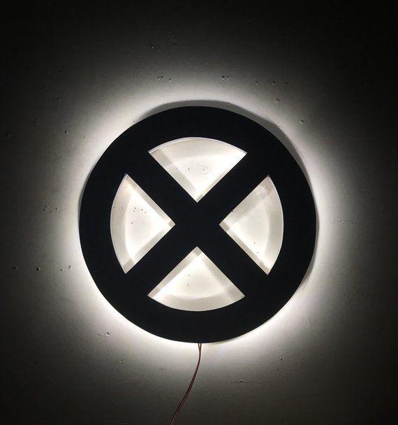 Cool Lit Logo - Illuminated X-men logo Sign | Etsy