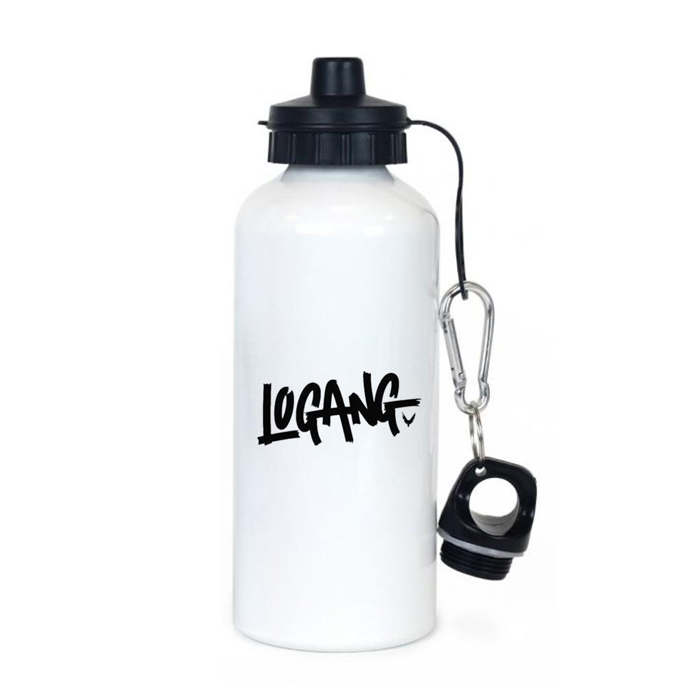 Longang Logo - White Logang Logo - Logan Paul Water Bottle - Fun Cases