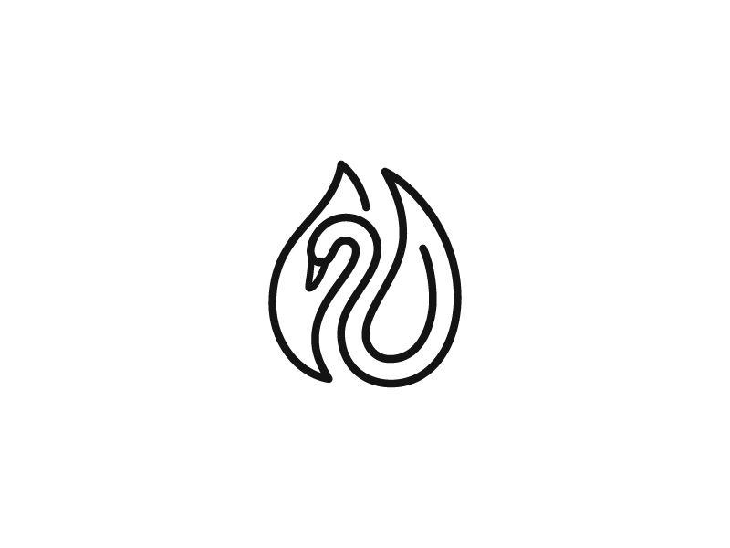 Pretty Swan Logo - Swan | My Works | Pinterest | Swan tattoo, Swan and Tattoos
