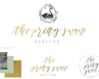 Pretty Swan Logo - Swan logo | Etsy