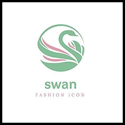 Pretty Swan Logo - Amazon.com: Pretty Beauty Service Cartoon Icon Logo Vinyl Sticker (4 ...
