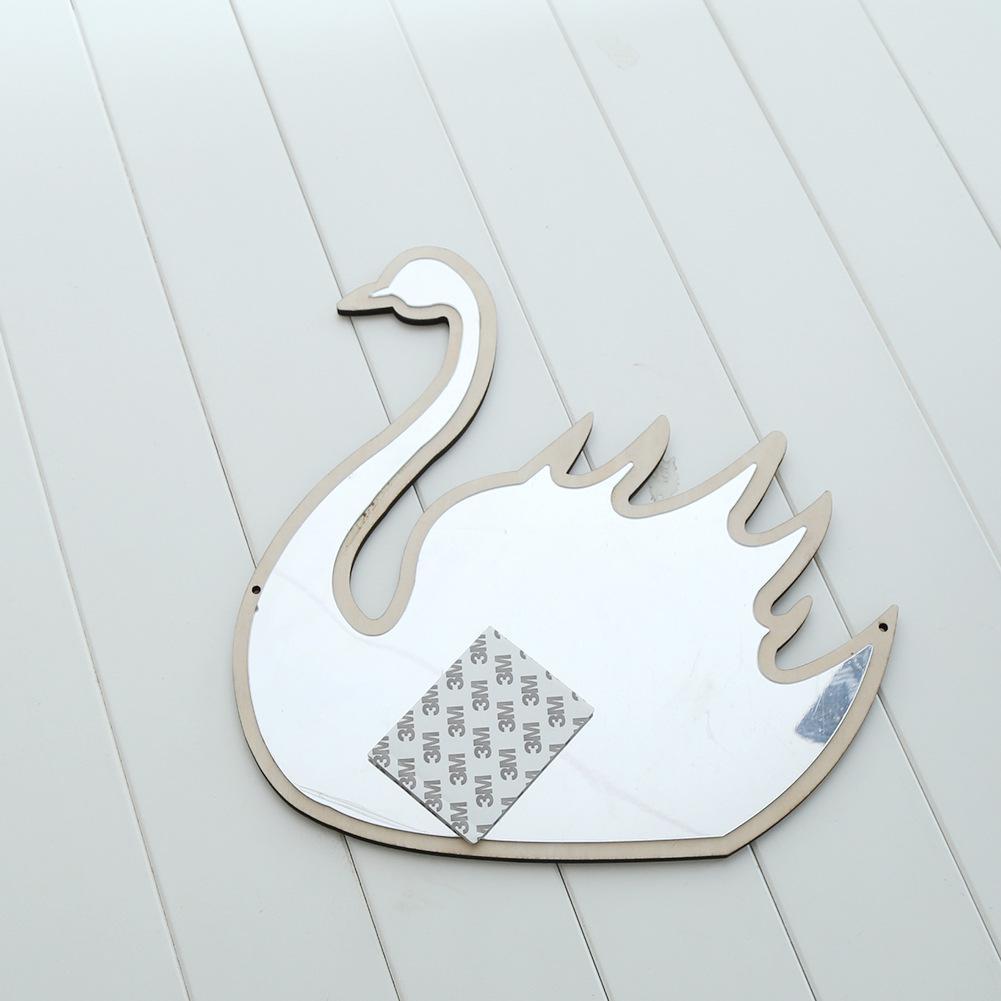 Pretty Swan Logo - Pretty Swan Acrylic Wood Mirror Baby Playroom Home Decor
