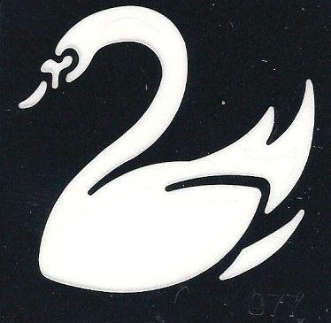 Pretty Swan Logo - Pretty Swan 3 Layer Stencil