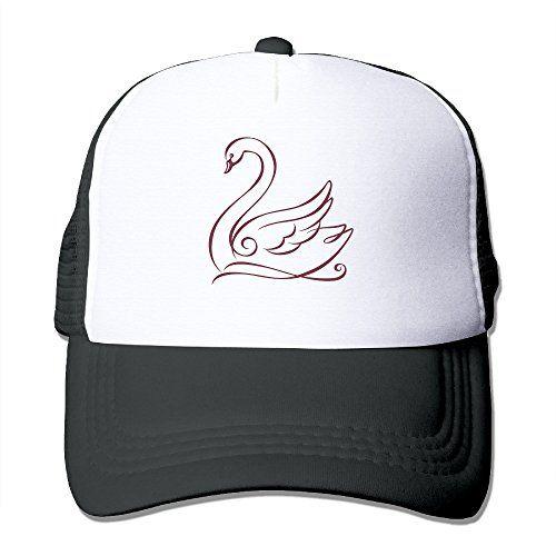 Pretty Swan Logo - NINJOE Adult Pretty Swan Logo Sun Snapback Hat Black