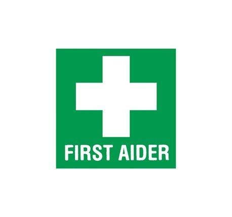www First Aid Logo - First Aider Helmet Sticker