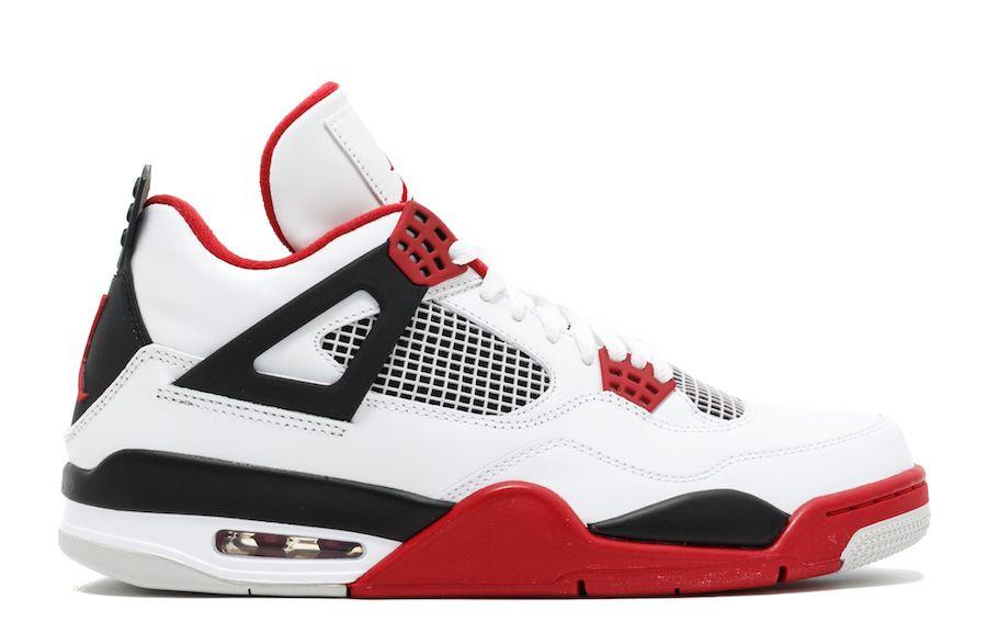 Fire Red and White Logo - Air Jordan 4 Fire Red 2019 Release Date - Sneaker Bar Detroit