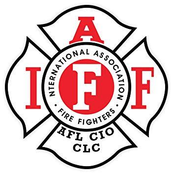 Fire Red and White Logo - Amazon.com: White IAFF Maltese Cross w Red Lettering Sticker ...