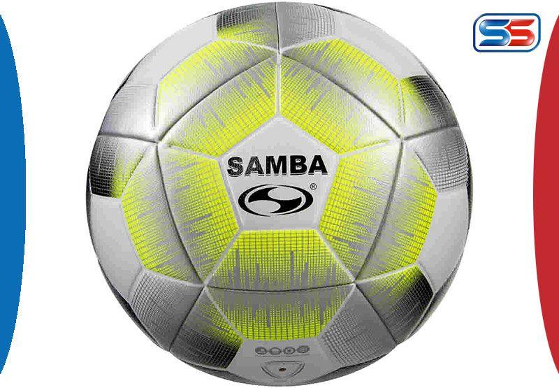 White X Green Ball Logo - Samba Infiniti Match Balls Fluo Yellow/Green/Black x 6 Footballs