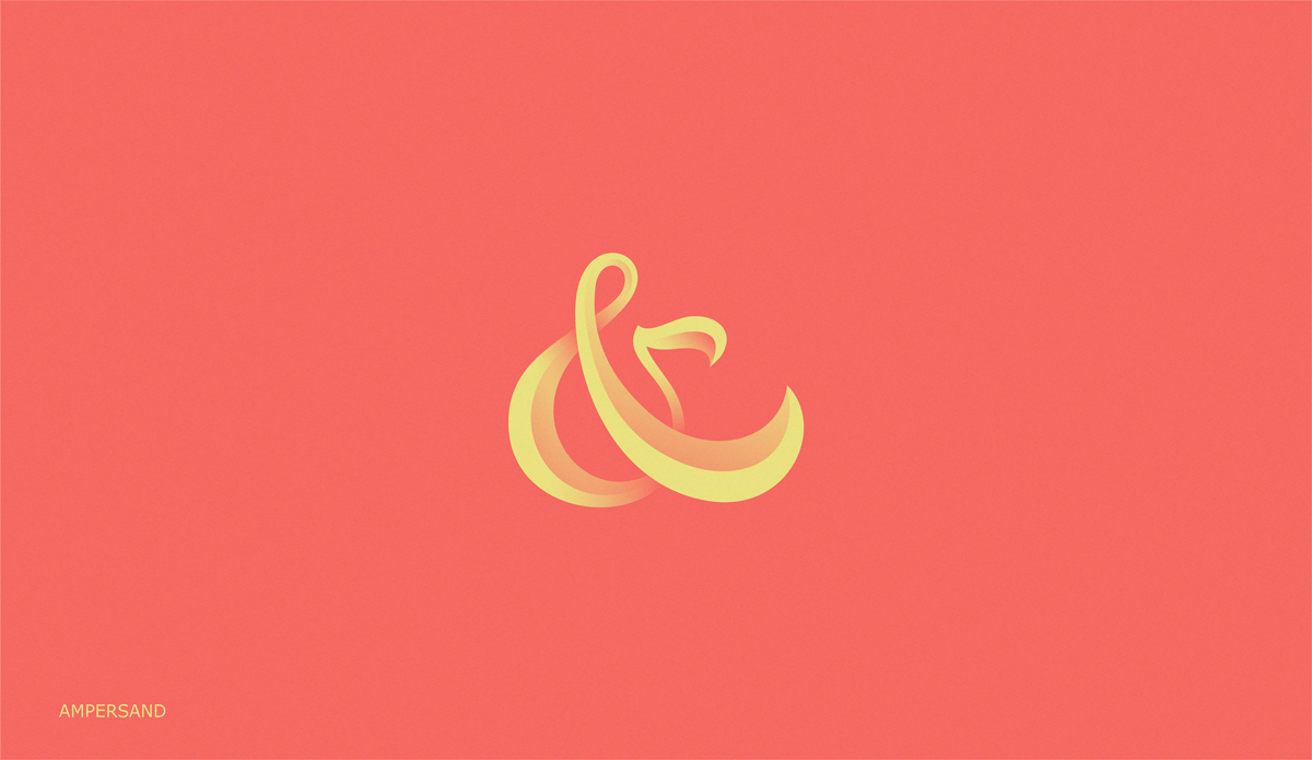 Red and Orange Ampersand Logo - collection creative Ampersand on Behance