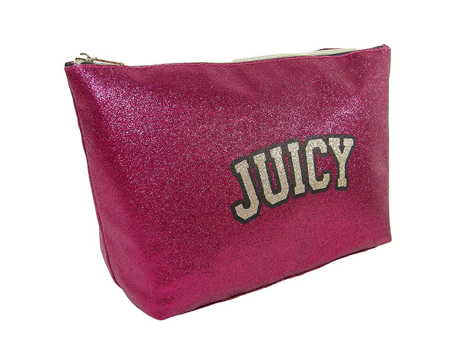 Pink Juicy Couture Logo - Amazon.com: New Juicy Couture Logo Cosmetics Pyramid Beauty Bag Make ...