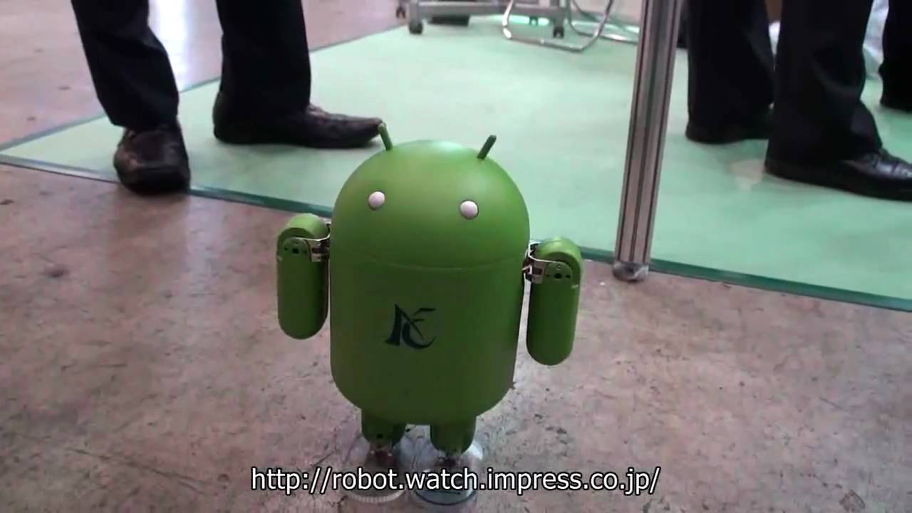 Android Robot Logo - Android logo becomes a walking robot! - YouTube
