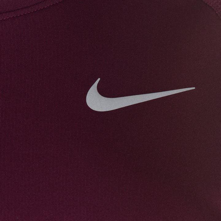 Maroon Nike Logo - Nike Long Sleeve Miler Running Top