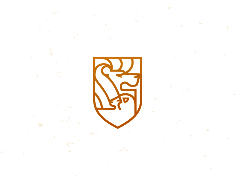 Church Shield Logo - Lion Lamb Shield 1. Design. Lion logo, Logo design, Lion