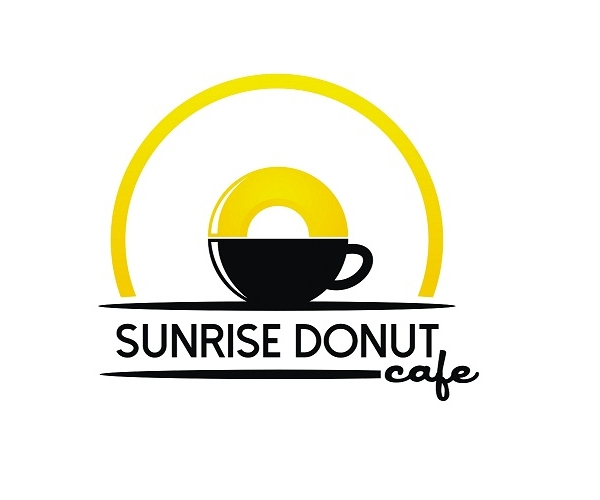 All Cafe Logo - Sunrise Donut Cafe Logo Design. Cafe Break. Logo