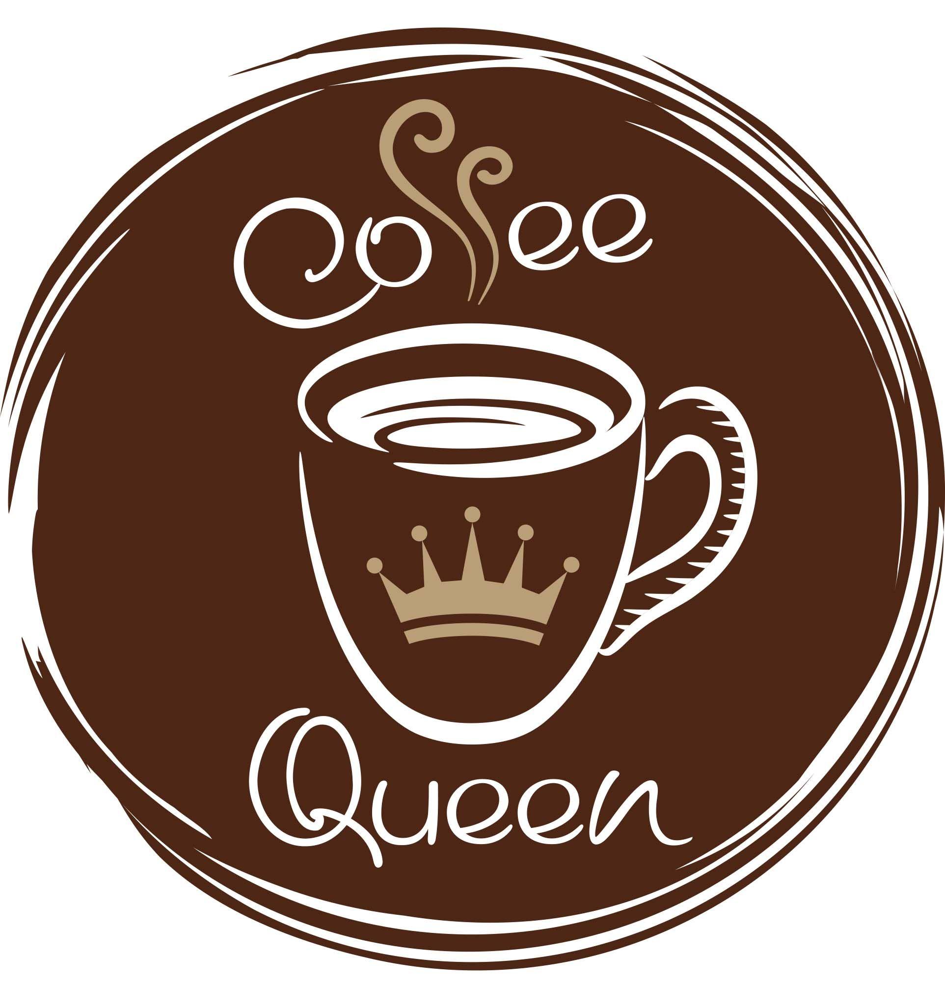 Brown Logo - Coffe Queen Brown logo