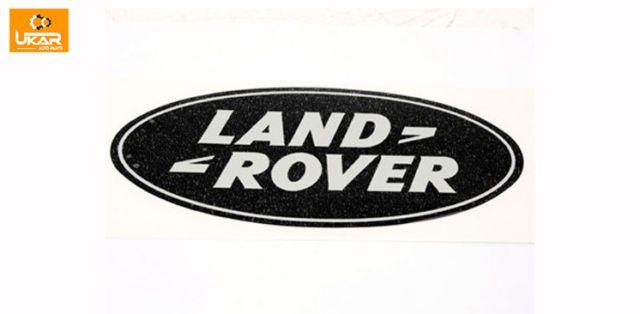 Silver Oval Logo - Land Rover Defender 90 110 Rear Body Black / Silver Oval Logo Decal ...