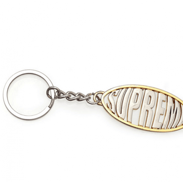 Silver Oval Logo - NEW! Supreme Oval Logo Key Chain. Buy Supreme Online