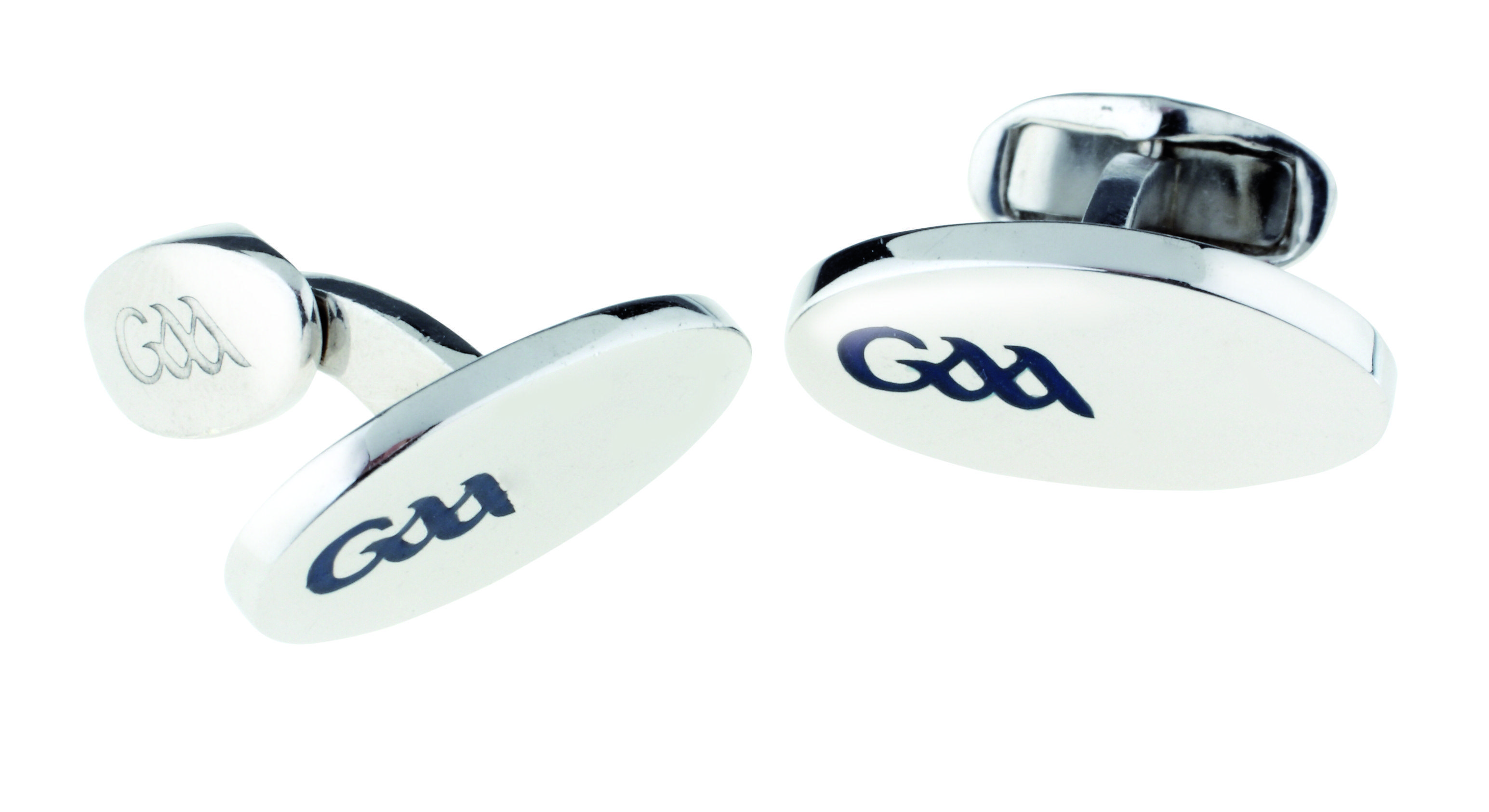 Silver Oval Logo - GAA Sterling Silver Logo Oval Cufflinks Gifts & Gaa Jewellery