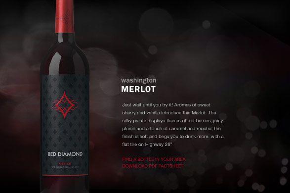 Wine Red Diamond Logo - Red Diamond Wine | Top Winery Websites by FINE