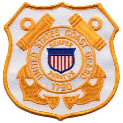 Coast Guard Shield Logo - Coast Guard Shield 4 1 2 X 4 1 2 Sew On High Quality Patch EMBLEM