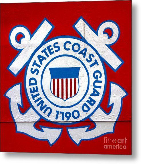 Coast Guard Shield Logo - The Coast Guard Shield Metal Print by Olivier Le Queinec