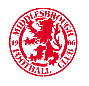 Middlesbrough Logo - high detail airbrush stencil middlesbrough fc football logo FREE UK