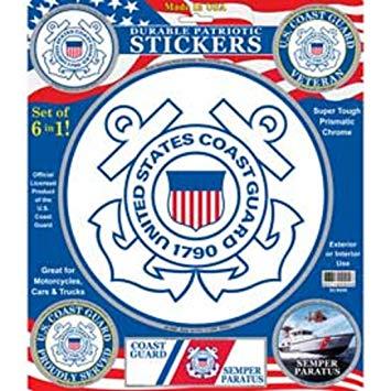 Coast Guard Shield Logo - Amazon.com: US Military Armed Forces XL Sticker Decal - USCG U.S. ...