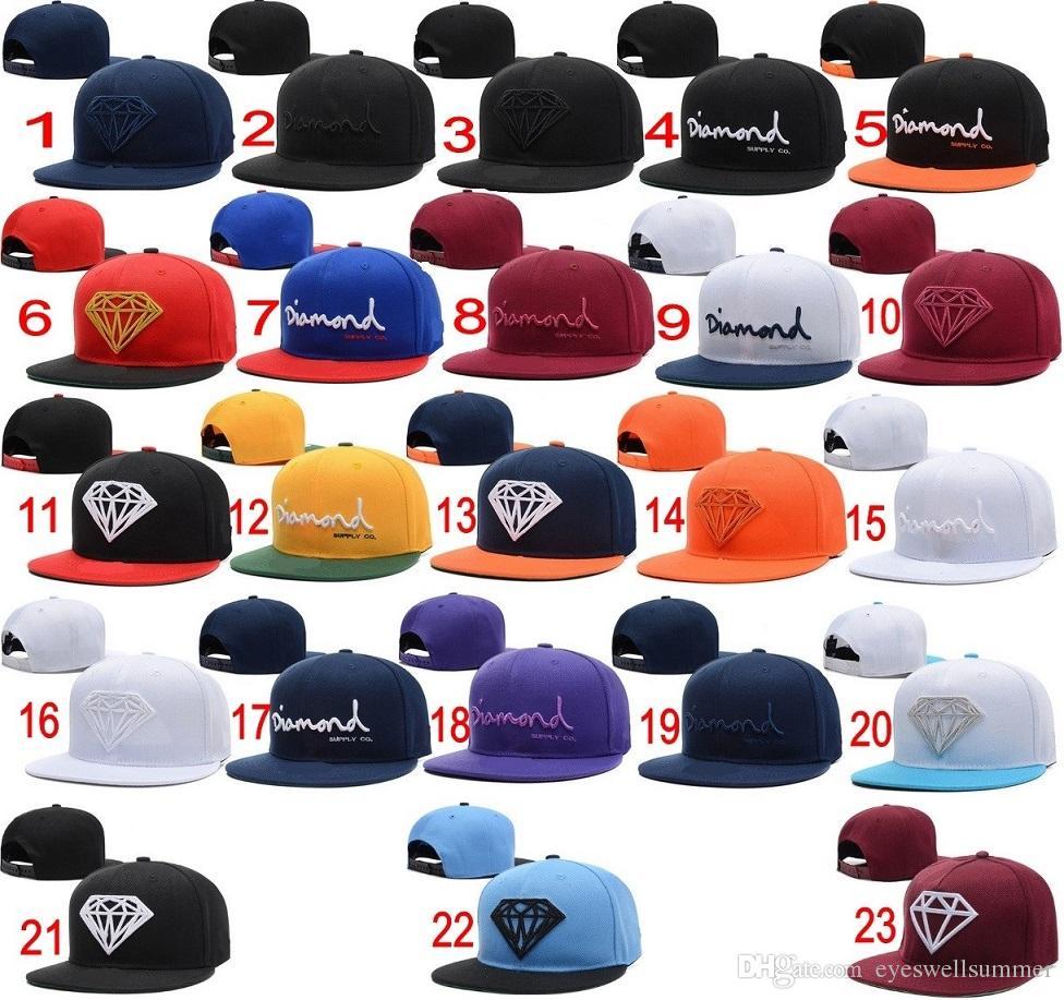 Wine Red Diamond Logo - 2016 New Fashion Wine Red Diamond Hat Baseball HipHop Snapback Sport ...