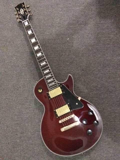 Wine Red Diamond Logo - New arrival LP Custom Model electric guitar with large Diamond Logo ...