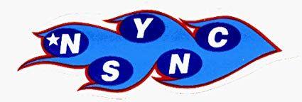 Blue Red Flame Logo - N'Sync / Nsync Flame logo with Red Outline