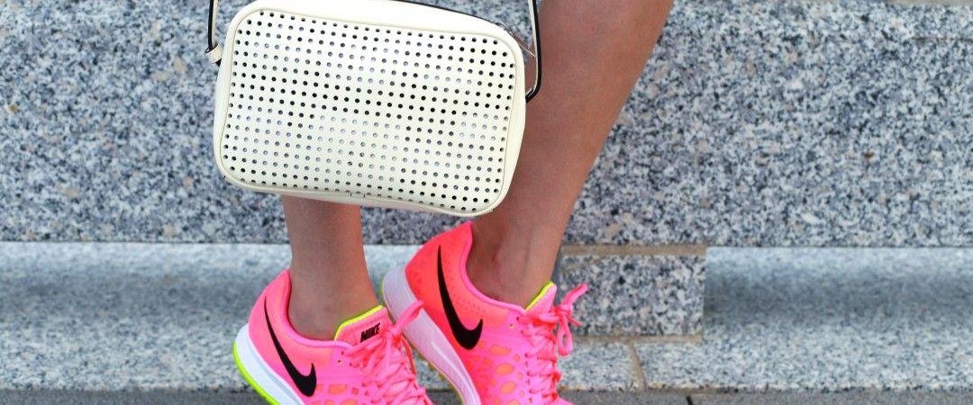 Hot Pink Nike Logo - Cool Baseball Tee, Bright Nike Pro Logo Shorts & Hot Pink Nikes