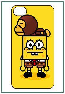 BAPE Cartoon Logo - SpongeBob Spongbob Sponge Bob Bathing Ape Bape Cartoon TV Cute ...